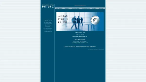 Website Screenshot: ALLTAX Revisions u Treuhand pribyl - Dr. PRIBYL Steuerkanzlei - Date: 2023-06-26 10:19:15