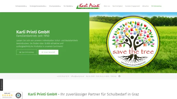 Website Screenshot: print & more - Karli Printi GmbH in Graz | Druckerei und Schulbedarf - Date: 2023-06-14 10:38:24