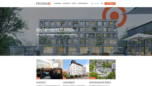 Website Screenshot: PRISMA Holding AG - PRISMA - Home - Date: 2023-06-14 10:44:34