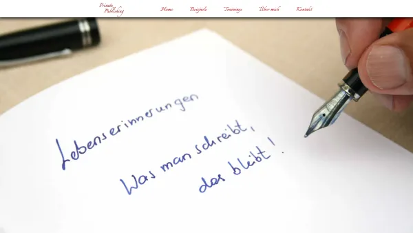 Website Screenshot: Heidemarie Zimmermann - Home - Lebenserinnerungen - Date: 2023-06-26 10:19:15