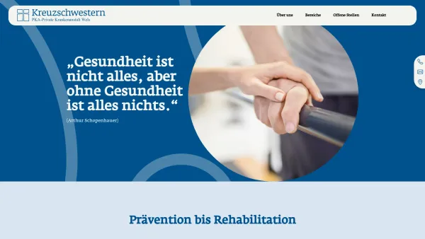 Website Screenshot: PKA Private Krankenanstalt Wels BetriebsgmbH - Startseite | Privatklinik - Date: 2023-06-14 10:38:27
