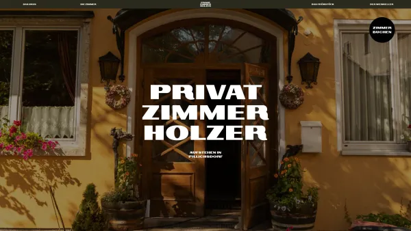 Website Screenshot: HOLZER Josefine Herzlich - Privatzimmer Holzer | Die Frühstückspension im Weinviertel - Date: 2023-06-15 16:02:34