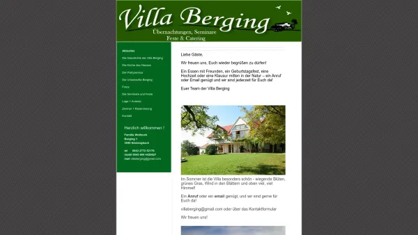 Website Screenshot: villa.berging - Aktuelles - villabergings Jimdo-Page! - Date: 2023-06-26 10:19:18