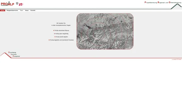 Website Screenshot: PROALP-Consult Raumplanung Regionalentwicklung Verkehrsplanung Landschafts und Freiraumplanung - proALP ZT-GmbH Raumplanung Regionalentwicklung Verkehrsplanung Landschafts- und Freiraumplanung - Date: 2023-06-26 10:19:18