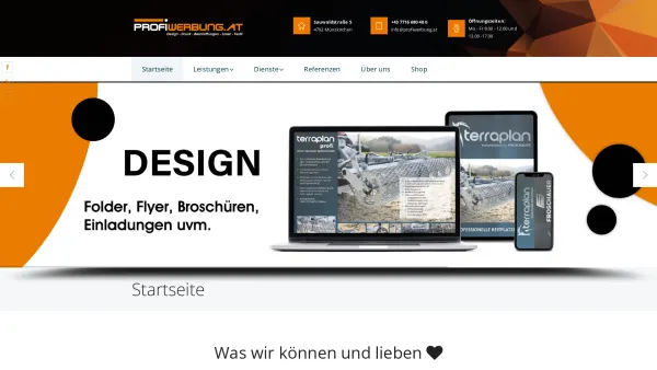Website Screenshot: Profiwerbung GmbH - Profiwerbung.at - Die Werbeagentur im Bezirk Schärding | Profiwerbung - Date: 2023-06-26 10:19:21