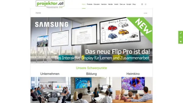 Website Screenshot: projektor.at Präsentationstechnik GmbH - projektor.at Präsentationstechnik - Date: 2023-06-26 10:19:21