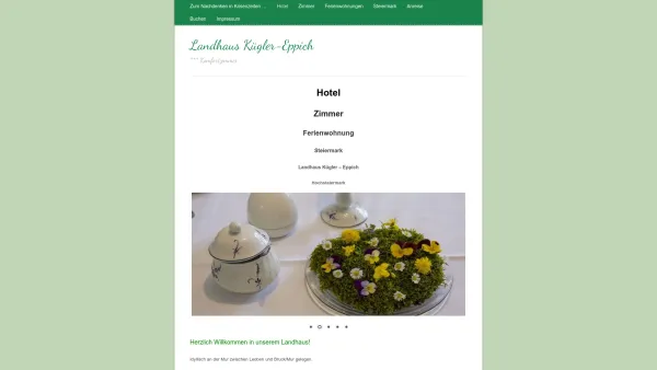 Website Screenshot: Landhaus Kügler-Eppich *** Komfortzimmer - Landhaus Kügler-Eppich – *** Komfortzimmer - Date: 2023-06-15 16:02:34