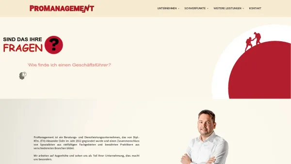 Website Screenshot: ProManagement - Promanagement – Unternehmensberatung - Date: 2023-06-26 10:19:21