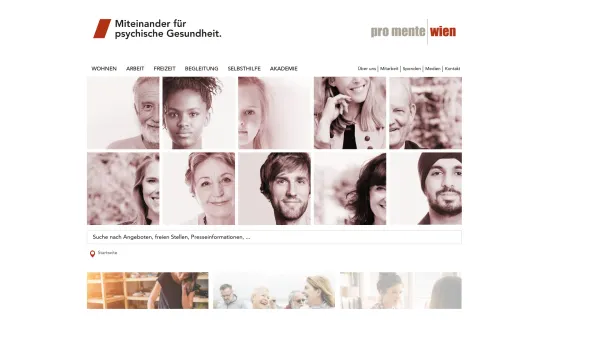 Website Screenshot: pro mente Wien - Home – pro mente Wien - Date: 2023-06-15 16:02:34