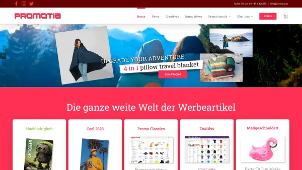 Website Screenshot: Industriewerbung Promotia GesmbH - Wir machen Werbung begreifbar. - Promotia - Date: 2023-06-26 10:19:21