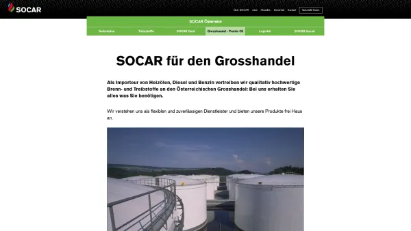 Website Screenshot: PRONTO-OIL Mineralölhandelsgesellschaft m. b. H - SOCAR Grosshandel - Date: 2023-06-14 10:37:10