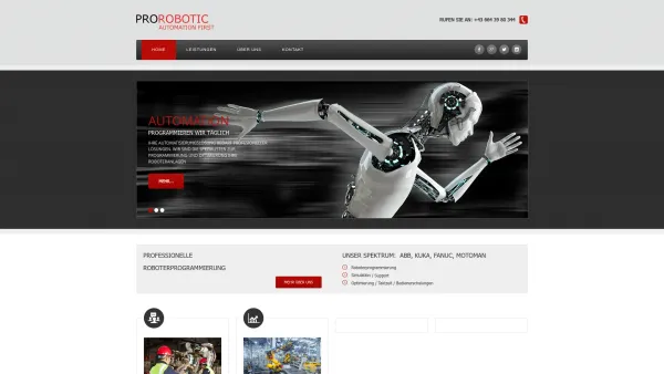 Website Screenshot: Prorobotic - Home - Date: 2023-06-26 10:19:24