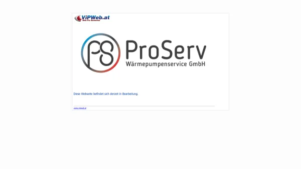 Website Screenshot: proserv+ Projekt und Facilitymanagement Service GmbH - Webhosting bei ViPWeb.at - Date: 2023-06-26 10:19:24