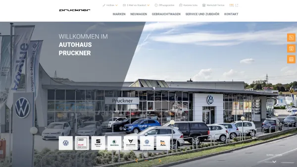 Website Screenshot: Autohaus Brüder Pruckner GmbH VW VWLNF AUDI SKODA WELTAUTO - Autohaus Pruckner GmbH - Date: 2023-06-26 10:19:24