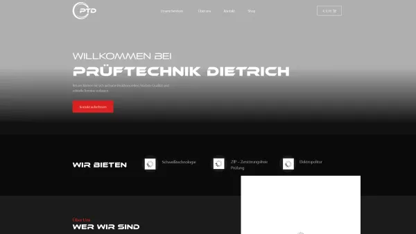 Website Screenshot: Prüftechnik Dietrich e.U. - Prüftechnik Dietrich - Date: 2023-06-26 10:26:38