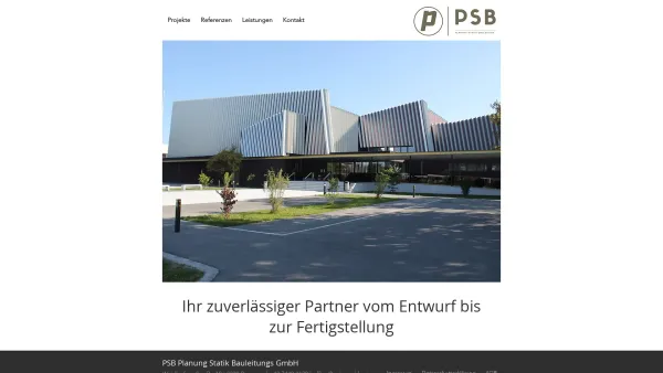 Website Screenshot: PSB Planung-Statik-Bauleitungs GmbH - Home | PSB GmbH | Planung Statik Bauleitung | Niederösterreich - Date: 2023-06-15 16:02:34