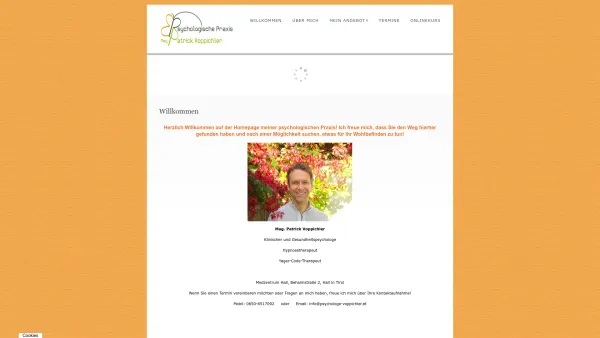 Website Screenshot: Psychologische Praxis Mag. Patrick Voppichler - Willkommen - Psychologe Voppichler in Hall in TirolPsychologe Voppichler in Hall in Tirol - Date: 2023-06-14 10:44:37