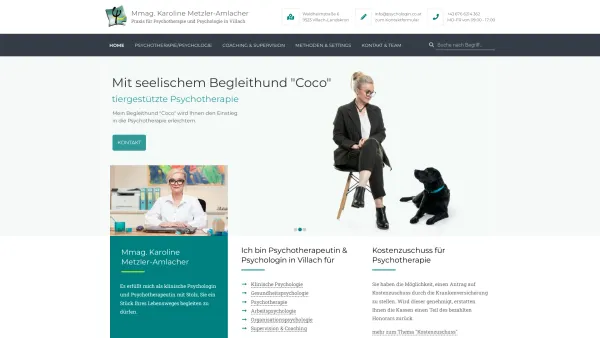 Website Screenshot: Mmag. Karoline Ukobitz Psychologische Praxis - Praxis für Psychotherapie und Psychologie in Villach - Date: 2023-06-26 10:19:26