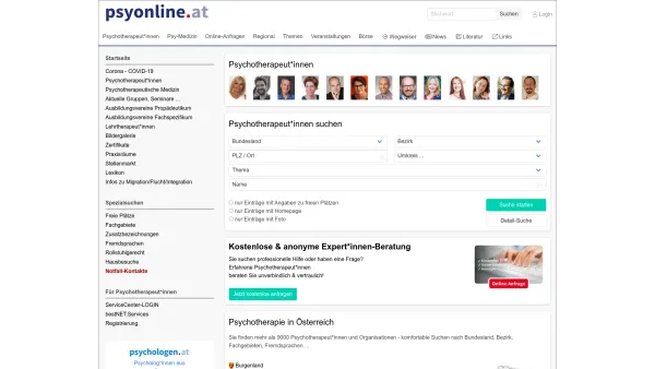 Website Screenshot: Brandstetter PsyOnline Österreichs größtes Internet-Portal für Psychotherapie - PsyOnline.at - Österreichs größtes Internet-Portal für Psychotherapie - Date: 2023-06-26 10:19:27