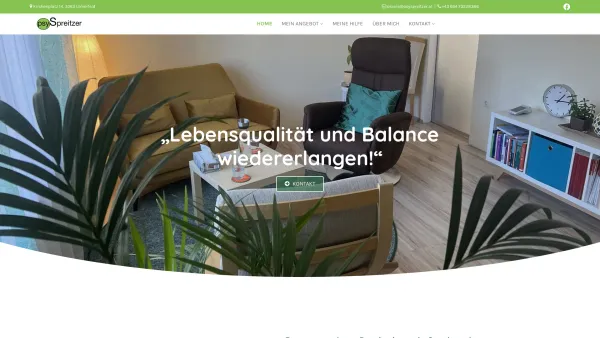 Website Screenshot: Psychotherapie Praxis Spreitzer - Personzentrierte Psychotherapie Spreitzer in Ulmerfeld bei Amstetten - Date: 2023-06-14 10:46:49