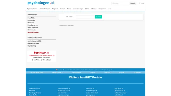Website Screenshot: Gellner-Winklhofer psyWEB psyWEB - psychologen.at - Internet-Portal für Psychologie - Date: 2023-06-26 10:19:27