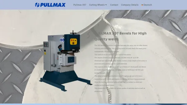 Website Screenshot: PULLMAX Ges.m.b.H. - PULLMAX Ges.m.b.H. – Service und Vertrieb von Blechbearbeitungsmaschinen - Date: 2023-06-26 10:19:30