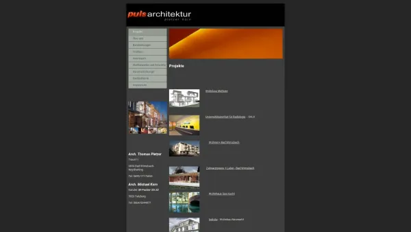 Website Screenshot: pulsarchitektur ZT Arge Arch. Pletzer Arch. Korn - pulsarchitektur - Projekte - Date: 2023-06-14 10:44:37