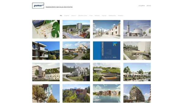 Website Screenshot: pumar Pesendorfer Machalek Architekten - Pumar – Pesendorfer und Machalek Architekten - Date: 2023-06-15 16:02:34