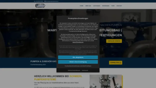 Website Screenshot: Rudolf Fa. SCHMIERL Herzlich - Pumpensysteme Schmierl | Ihr Profi in Sachen Pumpen - Date: 2023-06-26 10:19:30