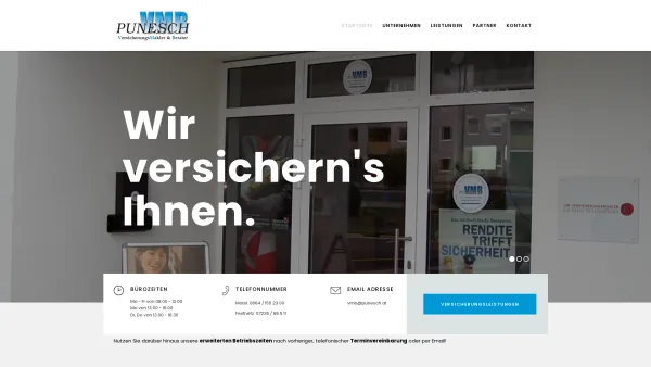 Website Screenshot: VMB Punesch VersicherungsMakler & Berater GmbH & Co KEG - Startseite - VMB Punesch - Date: 2023-06-26 10:19:30