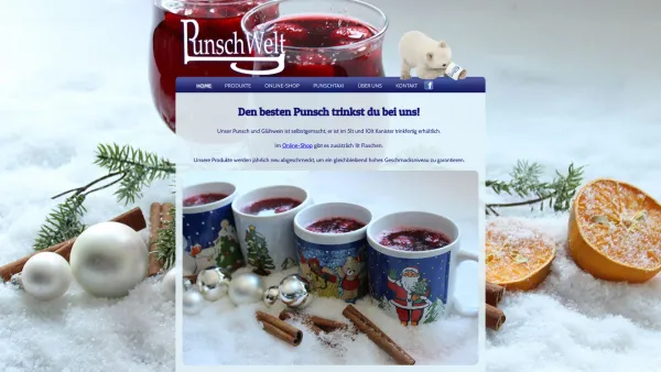 Website Screenshot: Punschwelt e.U. - Punschwelt * den besten Punsch trinkst du bei uns * Heißgtränke - Date: 2023-06-15 16:02:34