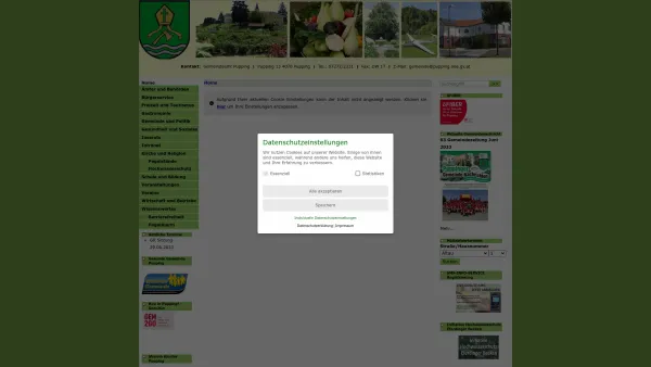 Website Screenshot: Gemeindeamt Pupping RiS-Kommunal - Pupping - GEM2GO WEB - Home - Date: 2023-06-26 10:19:30