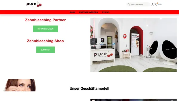 Website Screenshot: Pure Smile Bar KG - Bleaching & Pflege für Zuhause - Date: 2023-06-15 16:02:34