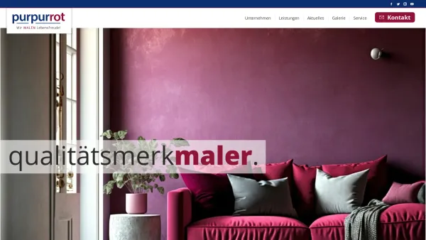 Website Screenshot: GRUPPE PURPURROT Farbideen und Marketing GmbH - Vier Malermeister aus Kärnten - PURPURROT - Date: 2023-06-26 10:19:30