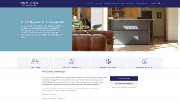 Website Screenshot: Putz Partner Rechtsanwälte - Putz & Rischka Rechtsanwälte KG – Ihr Recht in 1030 Wien - Date: 2023-06-26 10:19:30