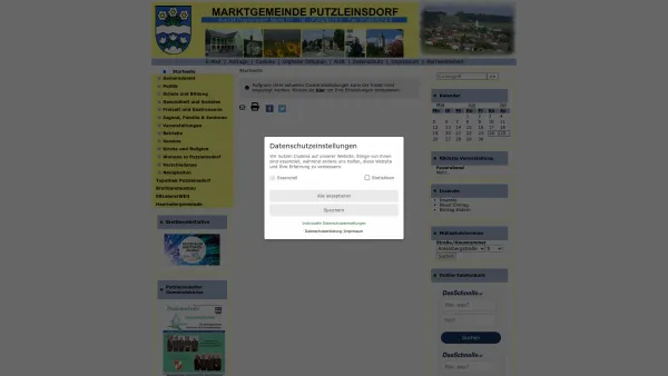 Website Screenshot: Marktgemeinde Putzleinsdorf www.putzleinsdorf.at - Putzleinsdorf - Startseite - Date: 2023-06-26 10:19:30