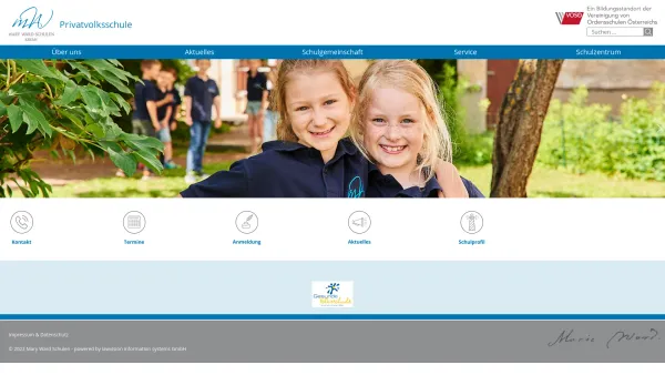 Website Screenshot: Privatvolksschule d. Engl. Frl. Krems/Donau - Home - Date: 2023-06-26 10:19:32