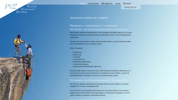Website Screenshot: PVZ Steuer & Unternehmensberatungs GmbH - Steuerberater Flachgau - PVZ Steuer- & Unternehmensberatungs GmbH - Date: 2023-06-14 10:37:58