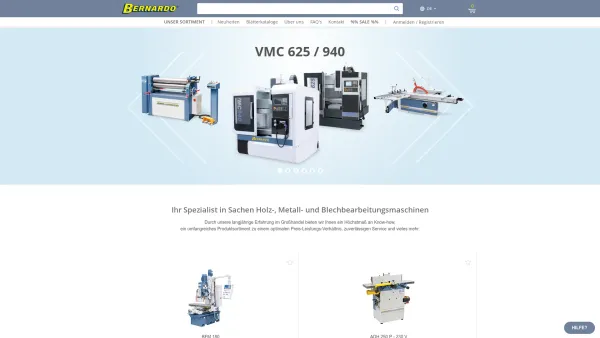Website Screenshot: PWA HandelsgesmbH - Spezialist von Holz-, Metall- und Blechbearbeitungsmaschinen - Bernardo - Date: 2023-06-14 10:37:35