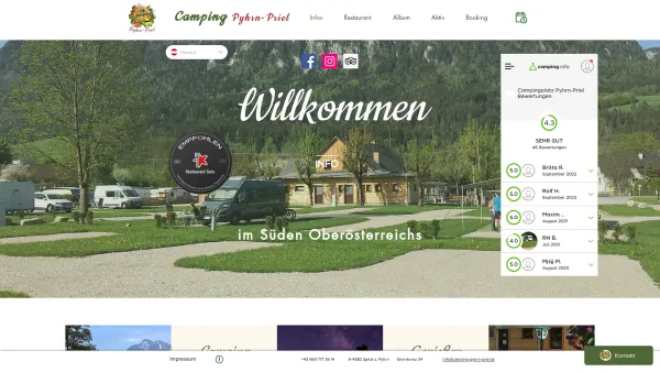 Website Screenshot: Campingplatz Pyhrn Priel - Familien Camping | Oberösterreich | Camping Pyhrn-Priel - Date: 2023-06-26 10:19:32