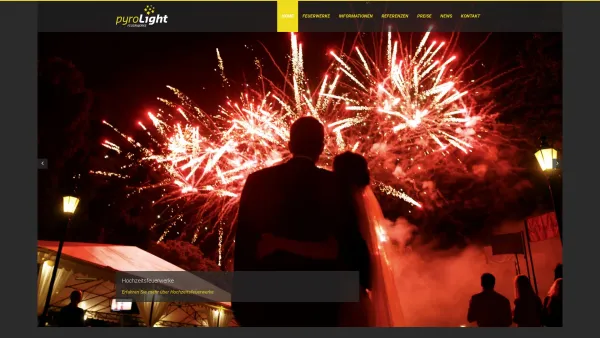 Website Screenshot: Pyrolight Feuerwerke Feuerwerk Pyrotechnik Special Effects SFX) - pyroLight Feuerwerke • Feuerwerk, Pyrotechnik, SFX | Wien - Date: 2023-06-26 10:19:32