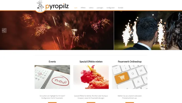 Website Screenshot: Pyropilz e.U. - Feuerwerk kaufen , Online shop - Pyropilz Feuerwerkstechnik - Date: 2023-06-14 10:44:40