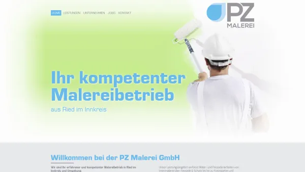 Website Screenshot: PZ Malerei / Trocknungs und Leckortungs GmbH - PZ Malerei GmbH - Ihr kompetenter Malereibetrieb aus Ried im Innkreis - Date: 2023-06-14 10:37:44