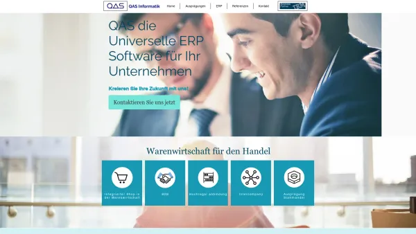 Website Screenshot: QAS Informatik GmbH - ERP | QAS Informatik - Date: 2023-06-26 10:19:32