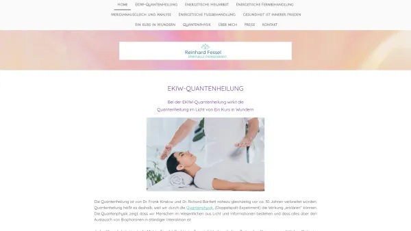 Website Screenshot: Energetik und Massage Reinhard Fessel - Quantenheilung Energetiker für Gesundheit - Reinhard Fessel - Date: 2023-06-26 10:26:41