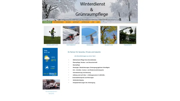 Website Screenshot: Quercus grünpflege & winterdienst GMBH - Home - Fa. Quercus GmbH - Date: 2023-06-14 10:44:40