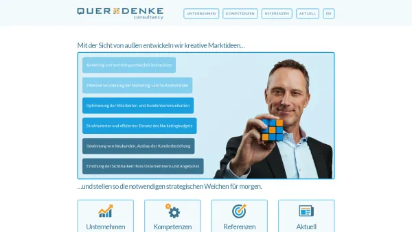 Website Screenshot: QUERDENKE marketing - Querdenke | - Date: 2023-06-26 10:19:32