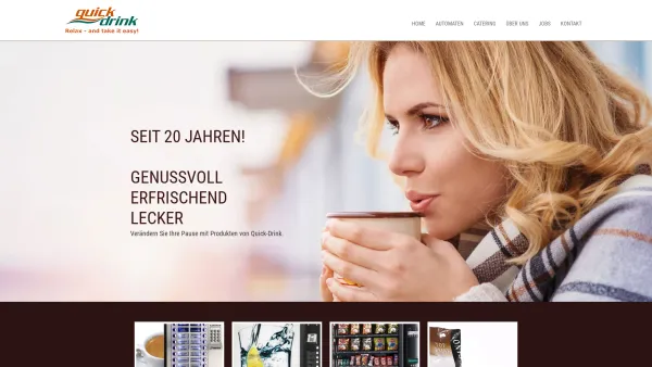 Website Screenshot: Quick-drink & snack GmbH - Home - Date: 2023-06-14 10:37:44