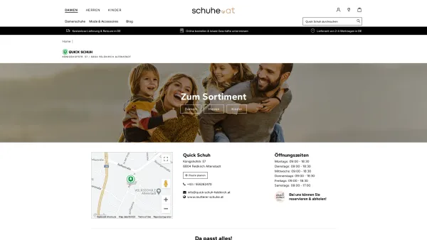 Website Screenshot: Quick Schuh - schuhe.de | Quick Schuh Filiale in Feldkirch Altenstadt - Date: 2023-06-14 10:44:40