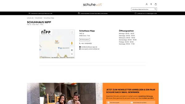 Website Screenshot: QUICK SCHUH - schuhe.de | Schuhhaus Nipp Ihr Fachgeschäft in Imst / Tirol - Date: 2023-06-15 16:02:34